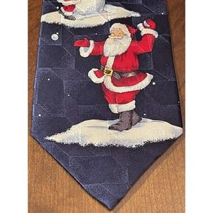 Holidays By Mmg Hand Made 100% Silk Men’s Neck Tie Made In China